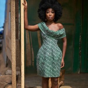 Sika Ruby x Emerald Dress, US size 8/UK size 12, new with tags